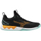 Mizuno Wave Luminous 3 Korfballschuhe 12 - black/tangelo/ice green 48.5