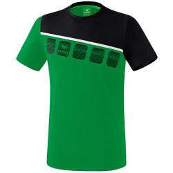 erima 5-C T-Shirt smaragd/black/white XL
