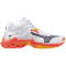 Mizuno Wave Lightning Z8 Mid Volleyballschuhe 98 - white/fiery coral 2/citrus 44.5