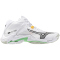Mizuno Wave Lightning Z8 Mid Volleyballschuhe 16 - white/black/frozen emerald 44.5