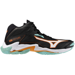 Mizuno Wave Lightning Z8 Mid Volleyballschuhe 07 - black/tangelo/ice green 44.5