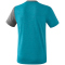 erima 5-C T-Shirt oriental blue mel./grey mel./white M