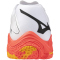 Mizuno Wave Lightning Z8 Volleyballschuhe 98 - white/fiery coral 2/citrus 48.5