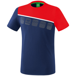 erima 5-C T-Shirt new navy/red/white 128