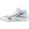 Mizuno Thunder Blade Z Mid Volleyballschuhe 16 - white/black/frozen emerald 50