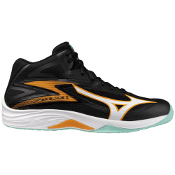 Mizuno Thunder Blade Z Mid Volleyballschuhe 07 - black/tangelo/ice green 39