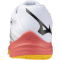 Mizuno Thunder Blade Z Volleyballschuhe 98 - white/fiery coral 2/citrus 40
