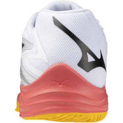 Mizuno Thunder Blade Z Volleyballschuhe 98 - white/fiery coral 2/citrus 44.5