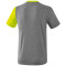 erima 5-C T-Shirt grey melange/lime pop/black L