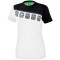 erima 5-C T-Shirt Damen white/black/dark grey 38