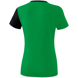 erima 5-C T-Shirt Damen smaragd/black/white 34