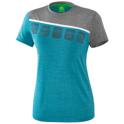 erima 5-C T-Shirt Damen oriental blue mel./grey...