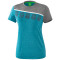 erima 5-C T-Shirt Damen oriental blue mel./grey mel./white 34