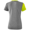 erima 5-C T-Shirt Damen grey melange/lime pop/black 34