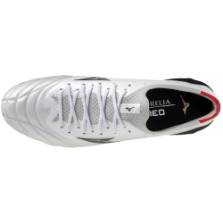 Mizuno Morelia Neo IV Beta Elite FG Fußballschuhe 09 - white/black/chinese red 44.5