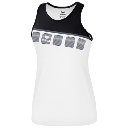 erima 5-C Tanktop Damen white/black/dark grey 34
