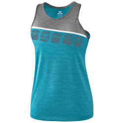 erima 5-C Tanktop Damen oriental blue mel./grey...