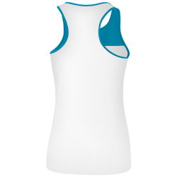 erima 5-C Tanktop Damen white/oriental blue/colonial blue 34