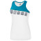 erima 5-C Tanktop Damen white/oriental blue/colonial blue 34