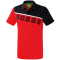 erima 5-C Poloshirt red/black/white S