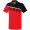 erima 5-C Poloshirt red/black/white 128
