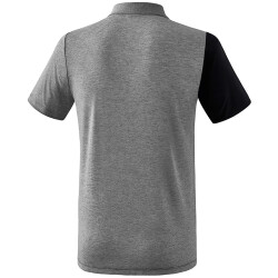 erima 5-C Poloshirt black/greymelange/white XL