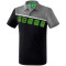 erima 5-C Poloshirt black/greymelange/white XL
