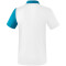 erima 5-C Poloshirt white/oriental blue/colonial blue S