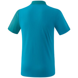 erima 5-C Poloshirt oriental blue/colonial blue/white S