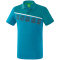 erima 5-C Poloshirt oriental blue/colonial blue/white S