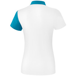 erima 5-C Poloshirt Damen white/oriental blue/colonial...