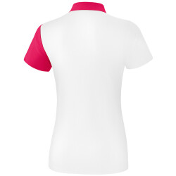 erima 5-C Poloshirt Damen white/love rose/peach 34