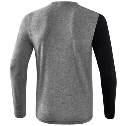 erima 5-C Langarmshirt black/greymelange/white M