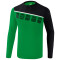 erima 5-C Langarmshirt smaragd/black/white S