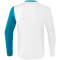 erima 5-C Langarmshirt white/oriental blue/colonial blue S
