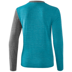 erima 5-C Langarmshirt Damen oriental blue mel./grey...