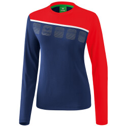 erima 5-C Langarmshirt Damen new navy/red/white 44