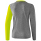 erima 5-C Langarmshirt Damen grey melange/lime pop/black 34