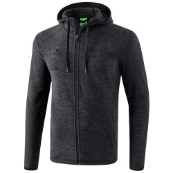 erima Fleecejacke black melange S