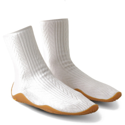UYN Slippers Cashmere Barfußschuhe mit beiger Sohle Damen