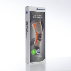 BAUERFEIND SPORTS Outdoor Kniebandage sandstone/orange XXL