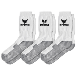 3er Pack erima Sportsocken weiß 31-34