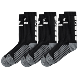 3er Pack erima Classic 5-C Socken schwarz/weiß 31-34