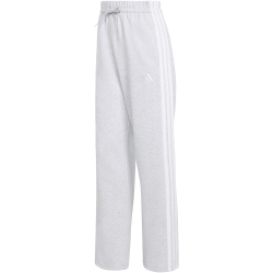 adidas Essentials 3-Streifen Open-Hem French Terry Trainingshose Damen KE6748 - light grey heather/white M