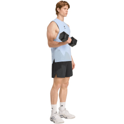adidas Les Mills Graphic Tanktop Herren KD4348 - glow blue L