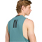 adidas Les Mills Graphic Tanktop Herren KD4347 - preloved teal L