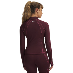 UNDER ARMOUR ColdGear Textured 1/2-Zip Baselayer Trainingsshirt Damen