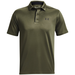 UNDER ARMOUR Tech Poloshirt Herren 390 - marine od green/black M/T