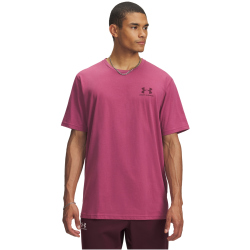 UNDER ARMOUR Sportstyle Left Chest Trainingsshirt Herren 659 - fuchsia dusk/dark maroon XXL