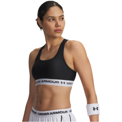 UNDER ARMOUR Armour Mid Crossback Sport-BH Damen 007 - black/white/black M